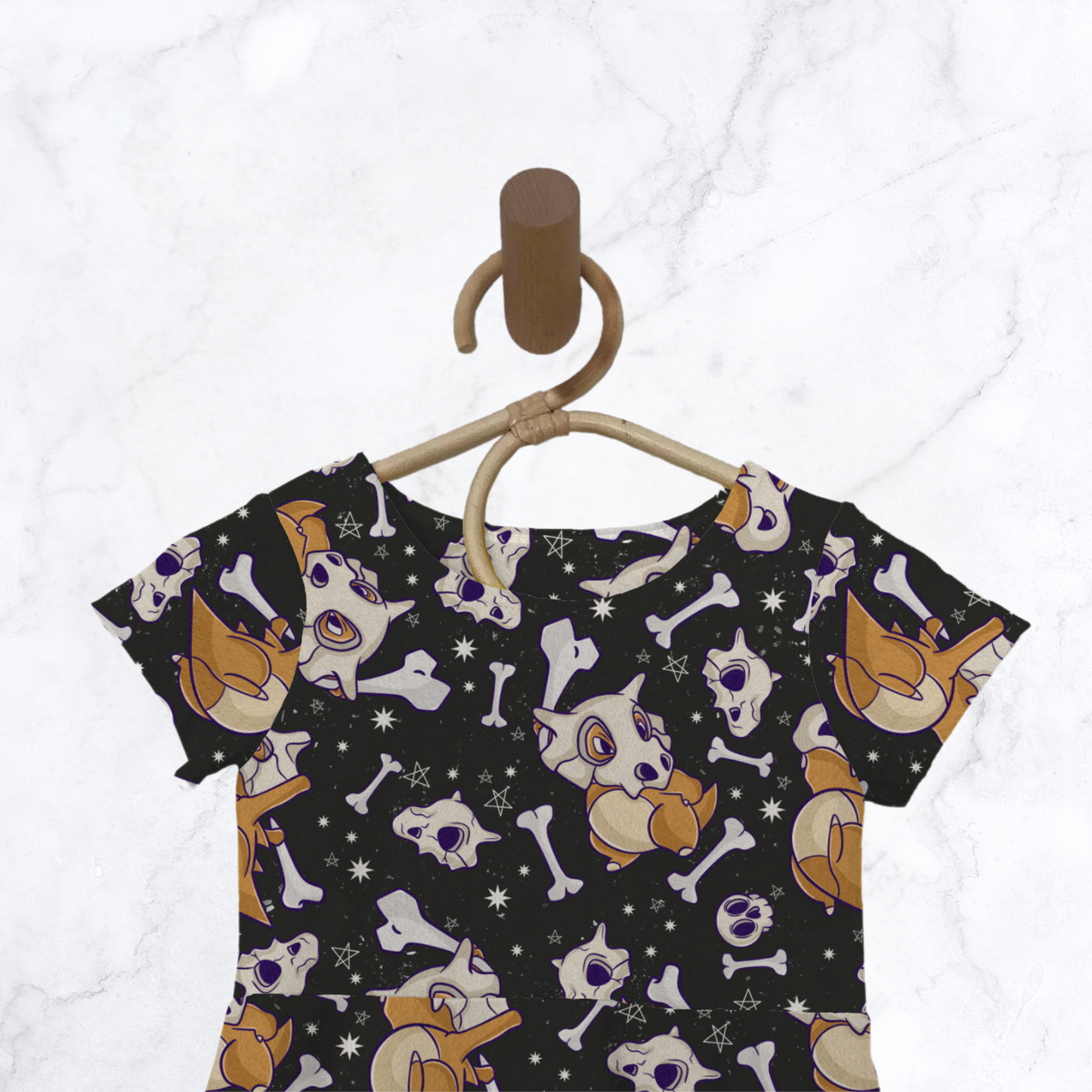 Pokemon Bones Short Sleeve Twirl Dress