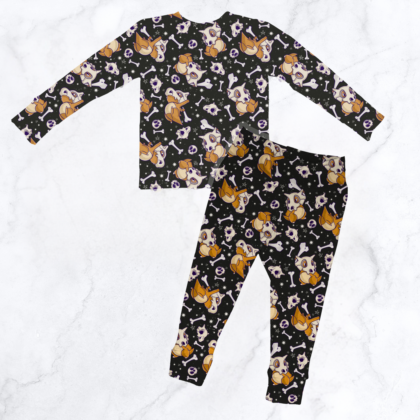 Pokemon Bones Two Piece Sleep Set - Short Sleeve or Long Sleeve