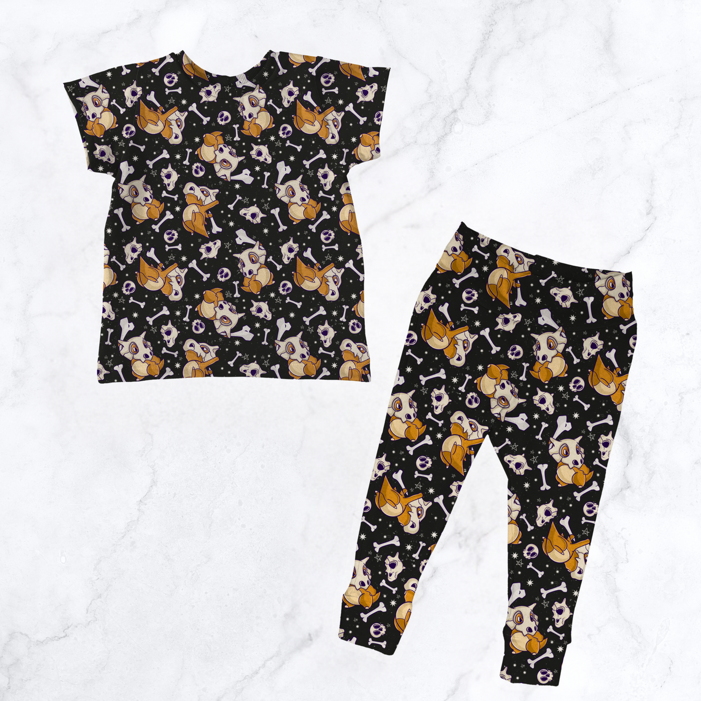 Pokemon Bones Two Piece Sleep Set - Short Sleeve or Long Sleeve