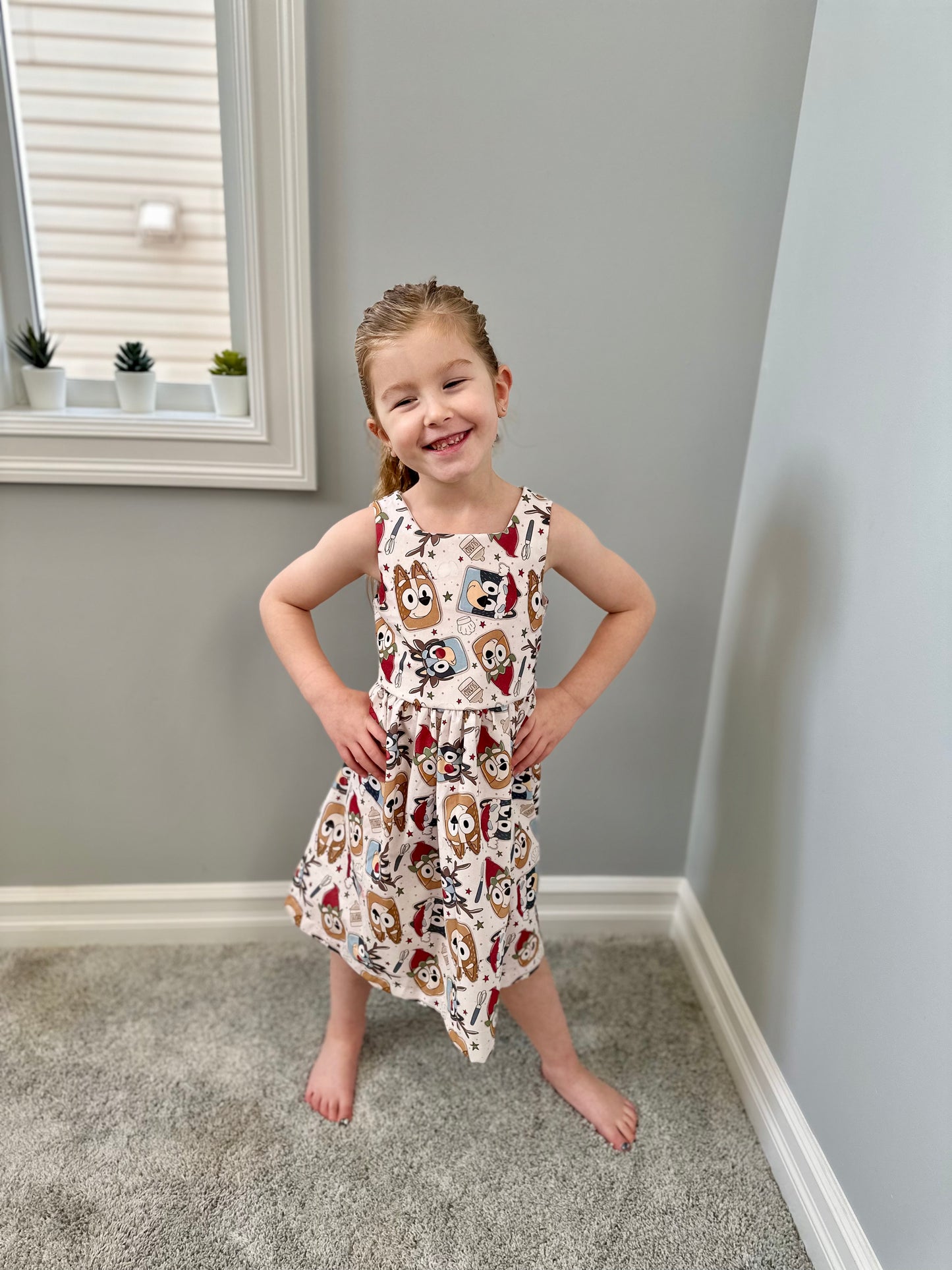 Christmas Cookie Tie Back Dress