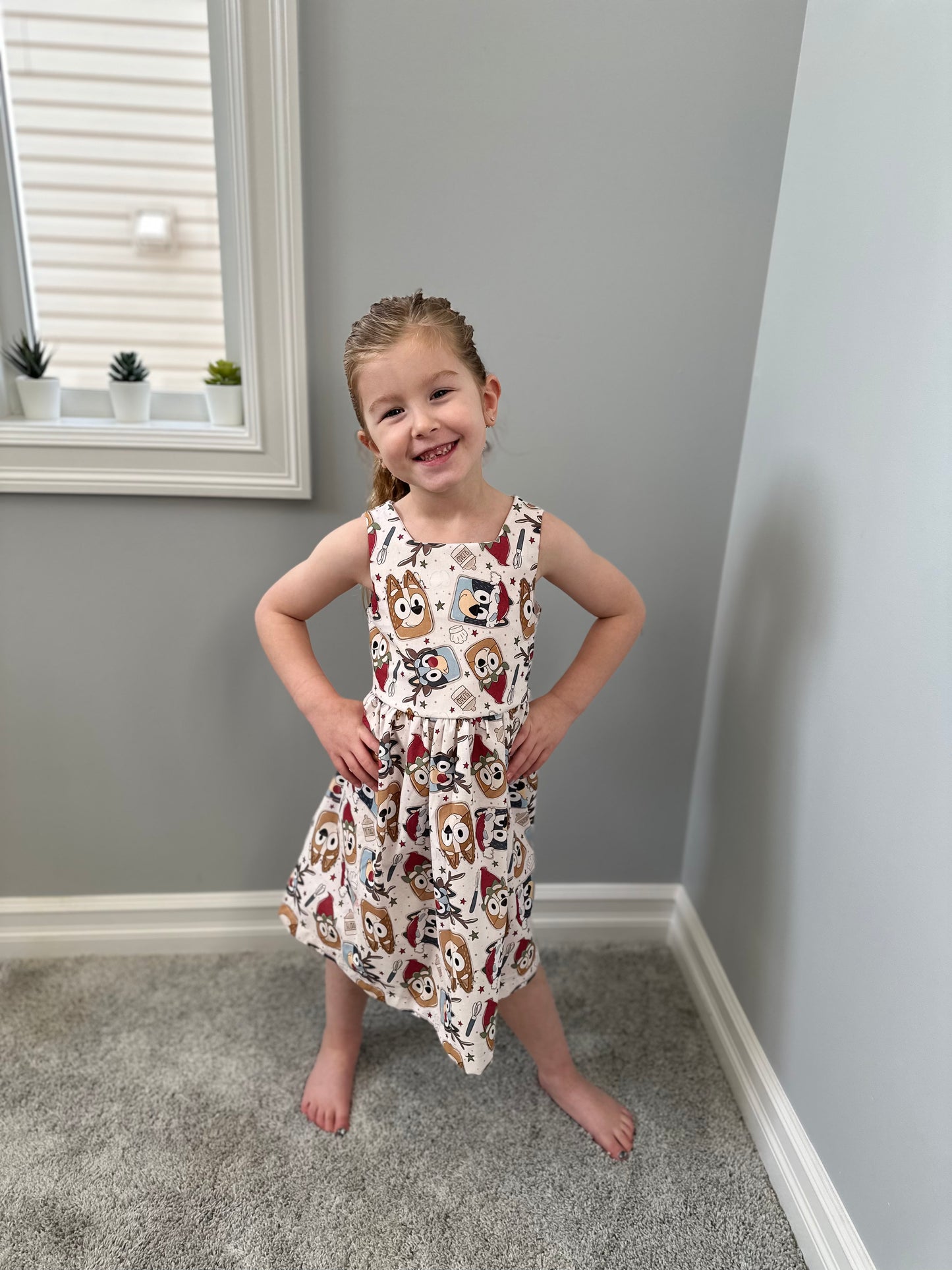 Christmas Cookie Tie Back Dress