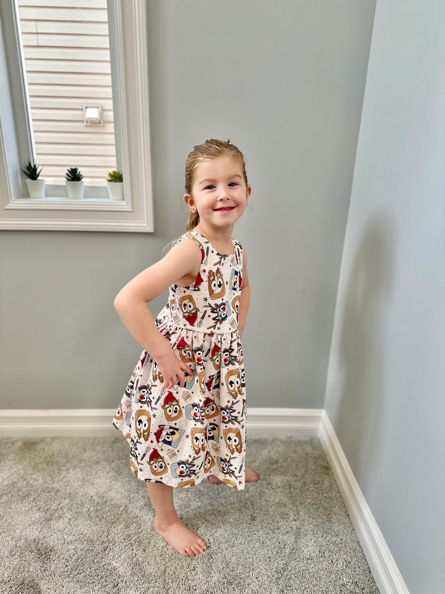 Christmas Cookie Tie Back Dress