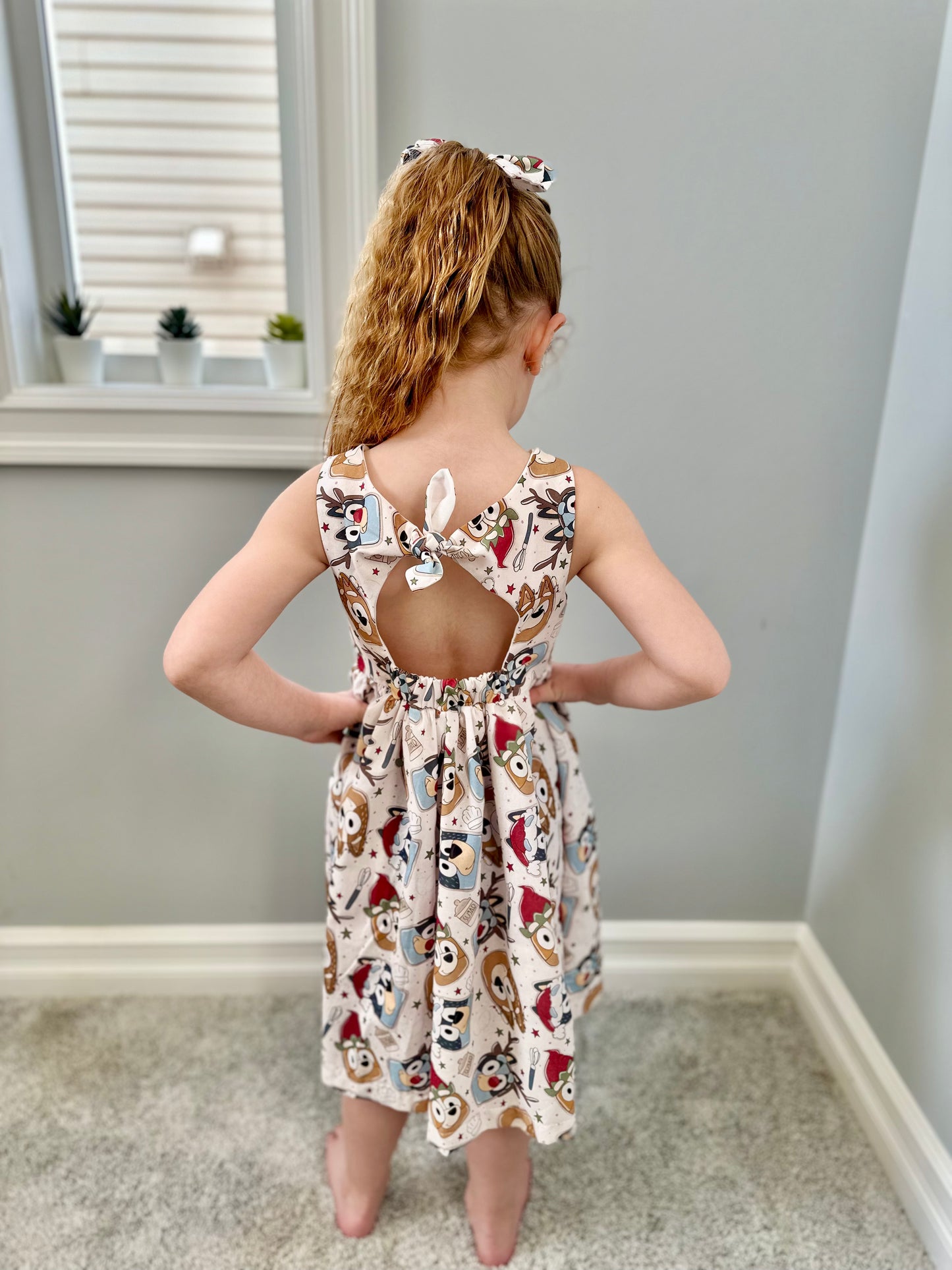 Christmas Cookie Tie Back Dress