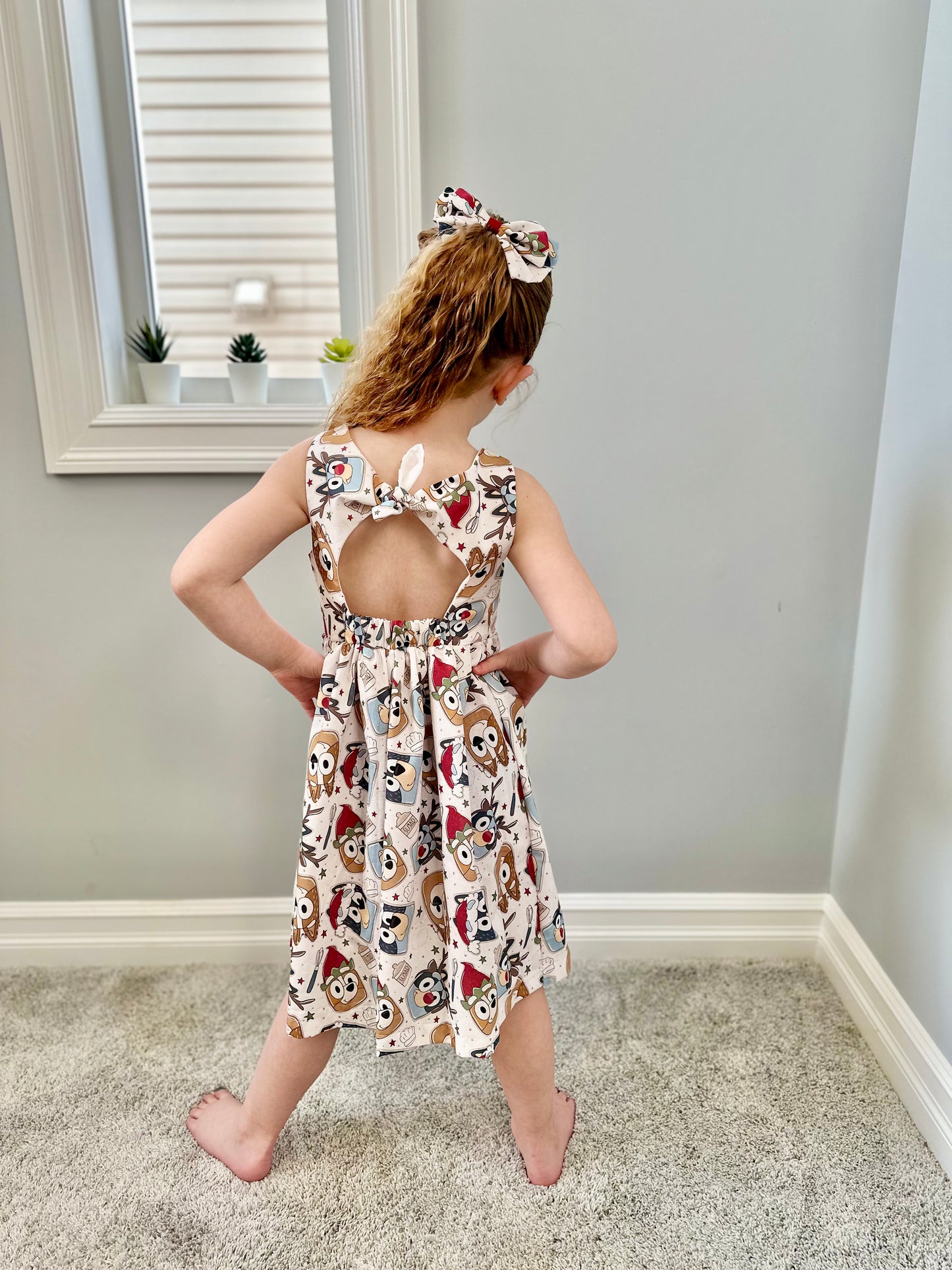 Christmas Cookie Tie Back Dress