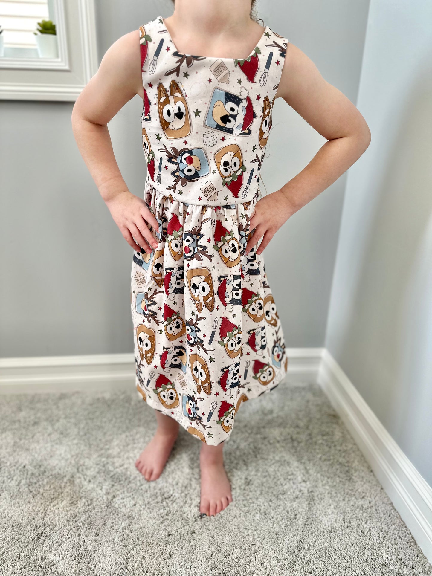 Christmas Cookie Tie Back Dress