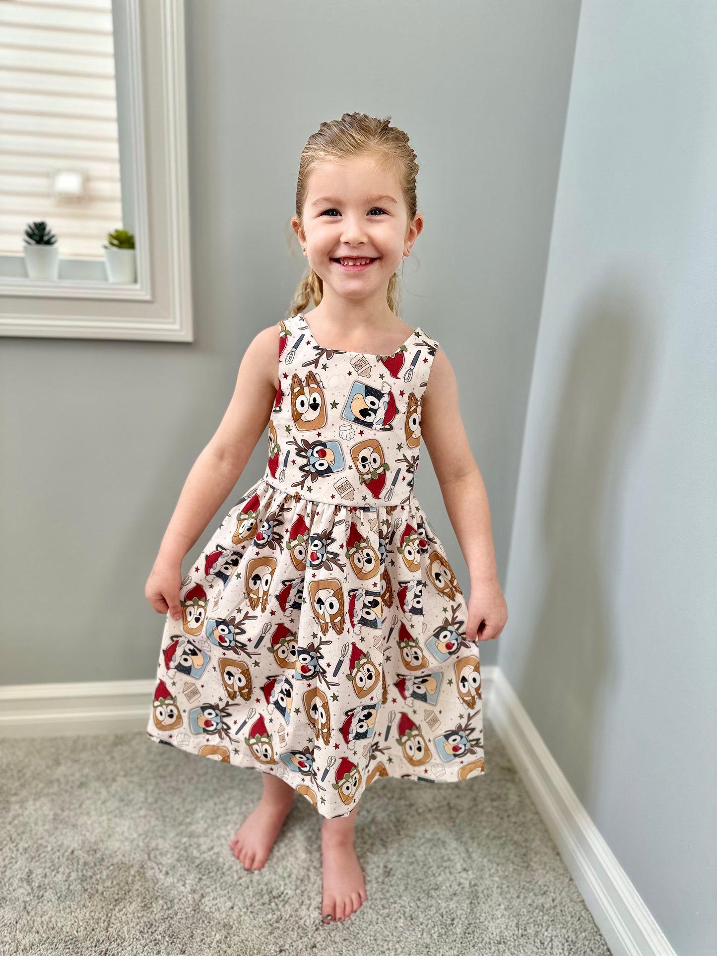 Christmas Cookie Tie Back Dress